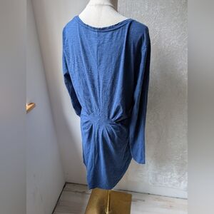 Duluth Trading Large Long Sleeve Shirt Dress Blue 20926